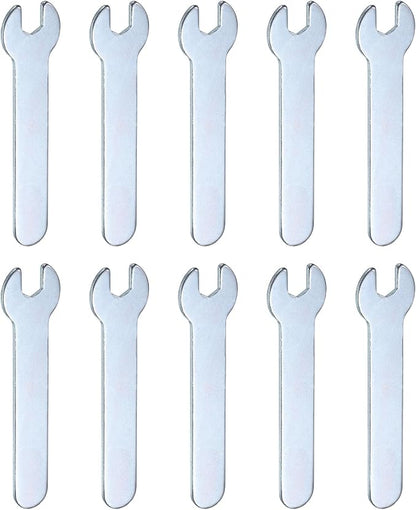 HARFINGTON 10pcs Small Wrench Open End Wrench 6x66x1.5mm Metric U-Shaped Single by HARFINGTON