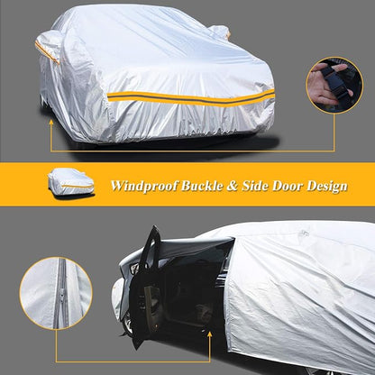 Autsop Car Cover Waterproof All Weather, 12-Layer Car Covers - Image 5