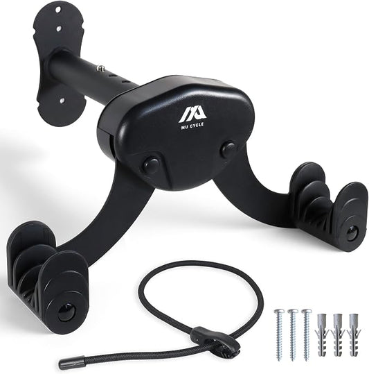 Buffalo Bike Wall Mount Rack – Adjustable Horizontal Indoor Hanger by MUCYCLE