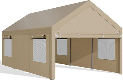 JAMFLY Carport, 10x20 ft Heavy Duty Carport - Image 9