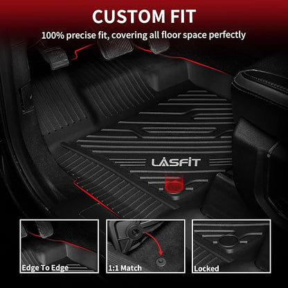 LASFIT Front Floor Mats for Ford F-150 2015-2025 | F150 Lightning 2022-2025 - Image 3
