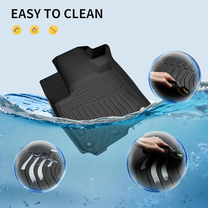 GINOWY-Floor Mats for Volkswagen VW Jetta 2012-2018 丨TPE All Weather Car Mat - Image 7