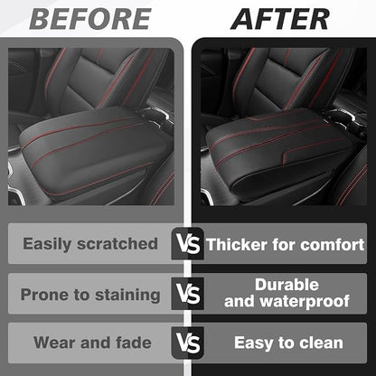 Muslogy Armrest Cover Center Console Cover Compatible - Image 6