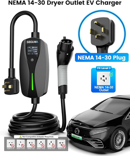 NEMA 14-30 Level 2 EV Charger, Electric Vehicle Portable Charger - Image 2