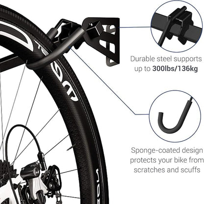 FLEXIMOUNTS 6 Bike Storage Rack, Heavy Duty Wall Mount Hanger - Image 5