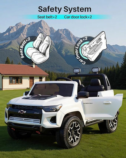 Joywhale 24V Ride on Truck 4WD Kids Electric Vehicle Licensed Chevorlet Ride on - Image 5