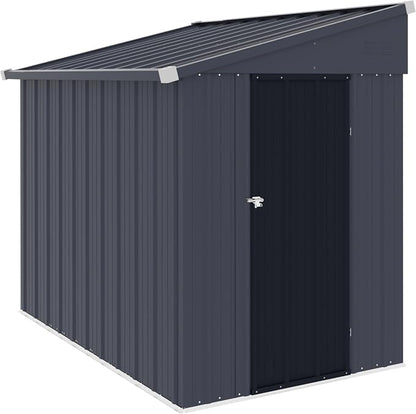 BlueWish 4'x6' Storage Shed, Lean-to Outdoor Storage Shed - Image 9