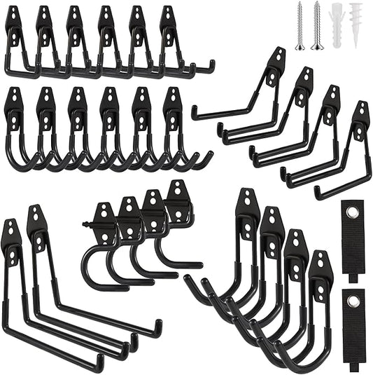 Garage Hook Heavy Duty Wall Storage Hangers, 28 Pack Garage Storage Hooks Steel by Unknown