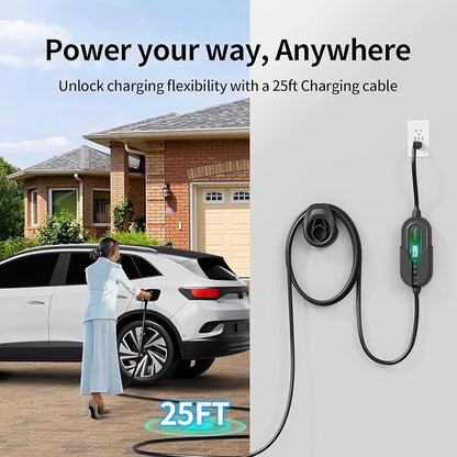Level 1&2 Portable EV Charger, Adjustable 8-16A 110V-240V, Dual Plugs: NEMA - Image 8