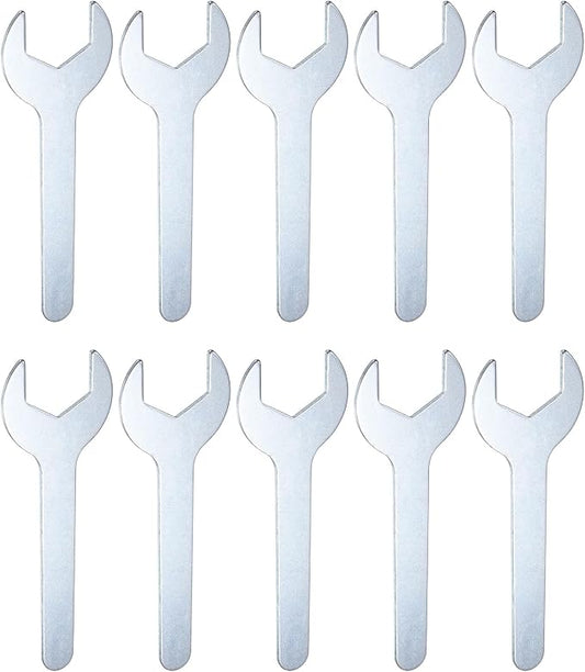 HARFINGTON 10pcs Small Wrench 24x115x2.8mm Metric U-Shaped Single Open Ended by HARFINGTON