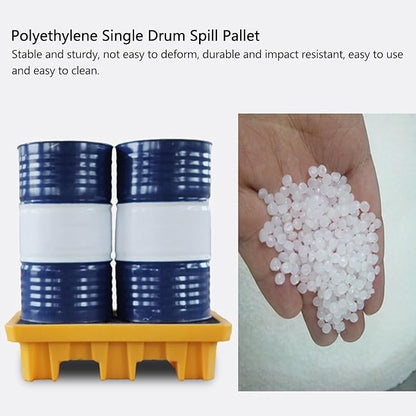 2 Drum Containment Spill Pallet, Polyethylene Low Profile Paint Bucket Tray - Image 4