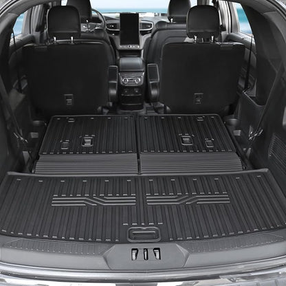 Floor Mats for 2025 2020-2024 Ford Explorer, All Weather TPE Floor Mat Cargo Mat - Image 7