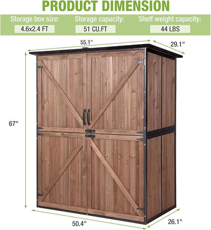 Outdoor Storage Shed Large Cabinet - Image 6