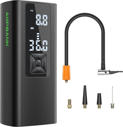 AT003 Tire Inflator Portable Air Compressor, Auto Air Pump by AMPBANK
