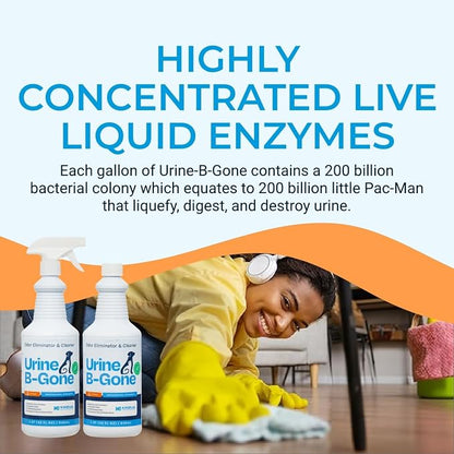 KINZUA ENVIRONMENTAL Urine B-Gone, Professional Enzyme Odor Eliminator & Pet - Image 6