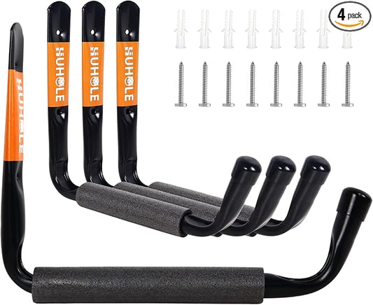 HUHOLE Heavy Duty Garage Ladder Hooks by HUHOLE
