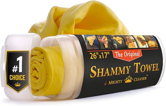 Premium Shammy Cloth for Car Drying by MightyCleaner