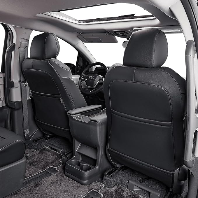EKR Sienna Seat Covers for 2021-2025 Toyota Sienna XLE, 7 Seats, 2nd Row - Image 4