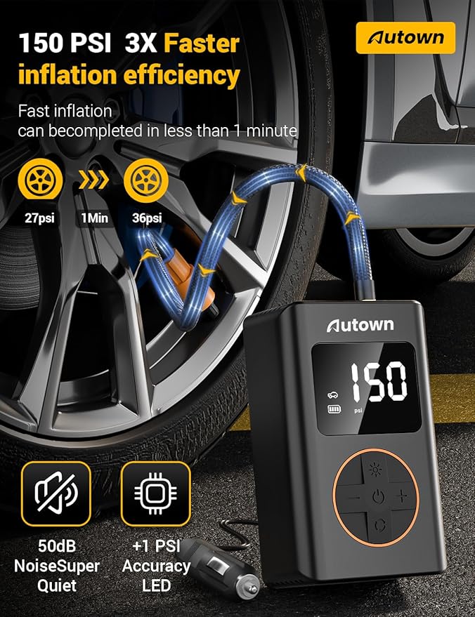 Flat Tire Repair Kit with Air Compressor 54 Pieces - Image 5