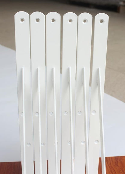 8 Pack L16 x H 10" White Heavy Duty Shelf Brackets - Image 6