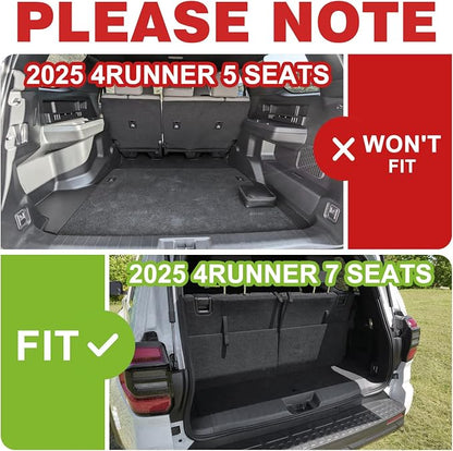 TripleAliners Floor Mats & Trunk Mat & Rear Seatback Cover All Weather TPE - Image 6