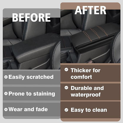 Muslogy Center Console Cover Extra Thick Armrest Pad Compatible - Image 6