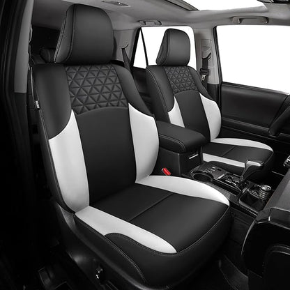 Seat Covers for Toyota 4Runner 2011-2024, Faux Leather Car Seat Cover Full Set by FEINEPRO