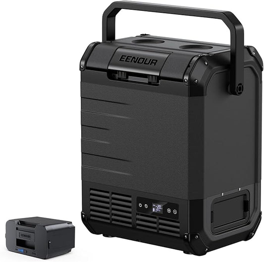 EENOUR D10 12 Volt Car Refrigerator, Portable Freezer 10.6Qt/10L, Compressor by EENOUR