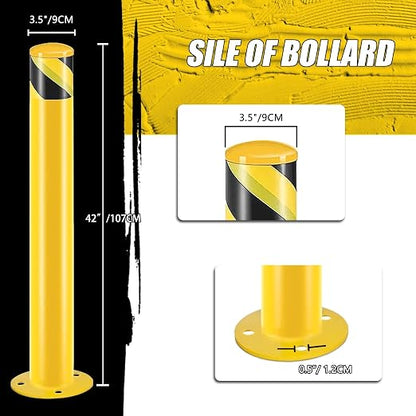 Safety Bollard Post, Steel Bollards, Parking Bollard, - Image 2