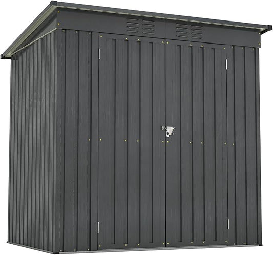6x4 FT Outdoor Metal Storage Shed by ForEveryCornerofLife