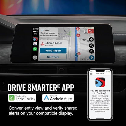 Cobra RAD 700i Radar Detector & SC 201 Smart Dash Cam + 2.5A OBD Port to Micro - Image 5