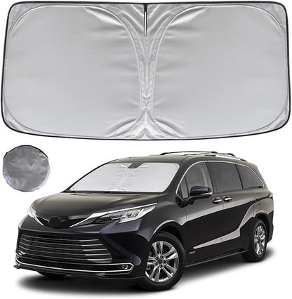 KAYZT Windshield Sun Shade for 2021-2025 Toyota Sienna Foldable Sunshade Front by KAYZT