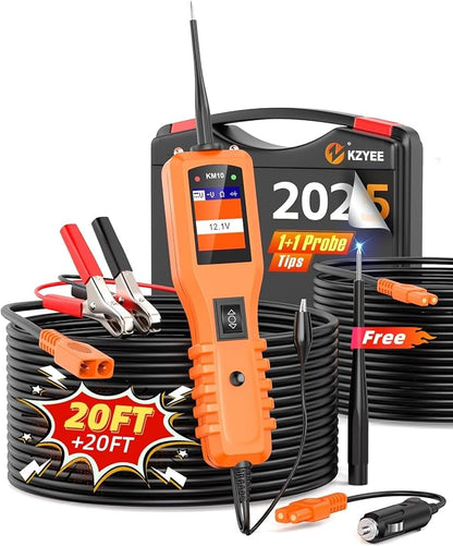 KZYEE KM10 Power Circuit Probe Kit, 12V 24V Automotive Circuit Tester, Digital by KZYEE
