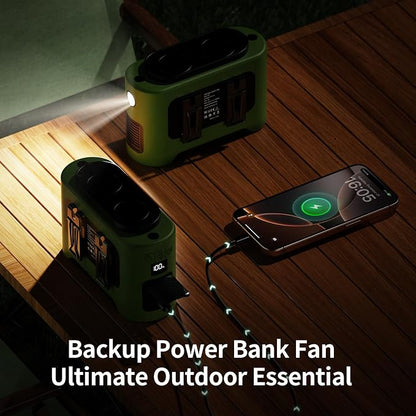 Socool Portable Car Fan - 14500mAh Rechargeable Battery Opearated - Image 5