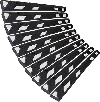 SmartSign Rubber Parking Curb, Heavy Duty Parking Stops by SmartSign