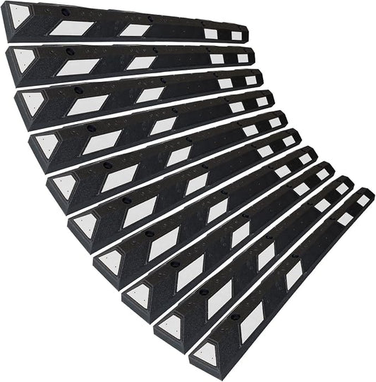 SmartSign Rubber Parking Curb, Heavy Duty Parking Stops by SmartSign