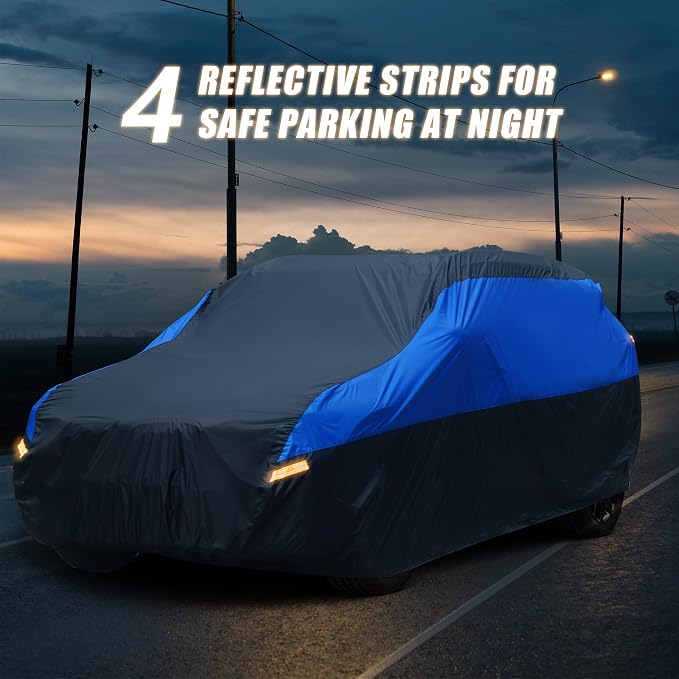 SUV Car Cover Waterproof All Weather, Cover Full Exterior Cover Windproof - Image 4