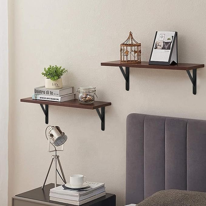24 Pack L18 x H 12" Black Heavy Duty Shelf Brackets - Image 6