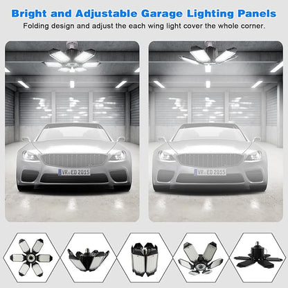 LED Garage Light - 160W Garage Light Bulb 64000LM 6500K Super Bright Garage - Image 3