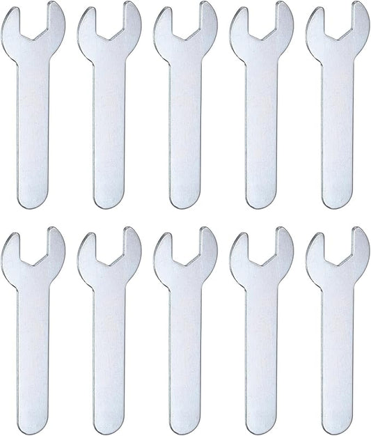 HARFINGTON 10pcs Small Wrench 10x70x1.5mm Metric U-Shaped Single Open Ended by HARFINGTON