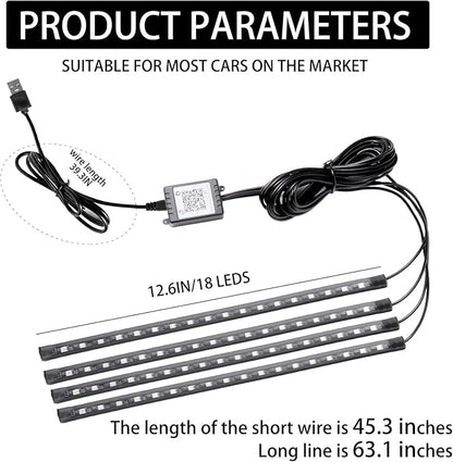 Smart USB Interior Car LED Strip Light - Image 2
