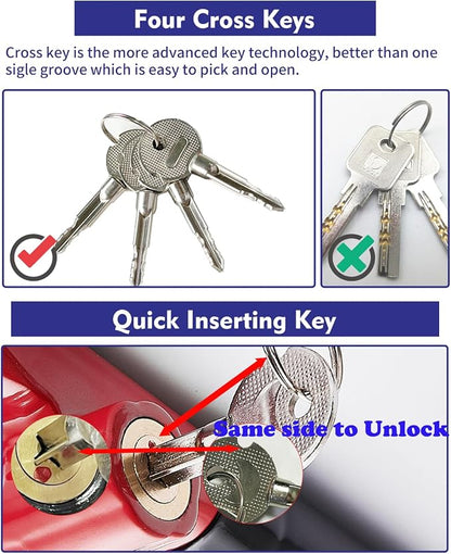 Steering Wheel Lock Anti-Theft car Device Car Wheel Locks Heavy Duty Vehicle - Image 5