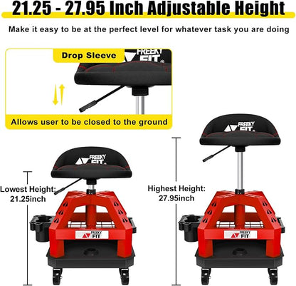 Rolling Shop Stool for Garage - Image 4