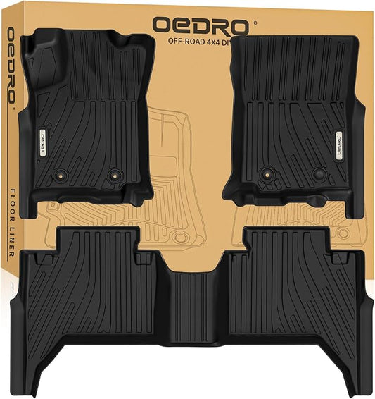 OEDRO Upgraded Floor Mats Fit for Toyota Tacoma 2016-2023, All Weather TPE by OEDRO
