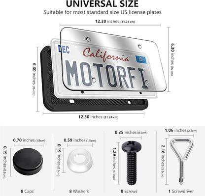 2 Pcs Silicone License Plate Frames - Image 3