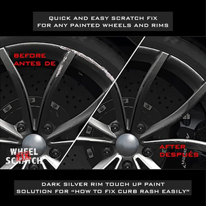 Silver Rim Touch Up Paint, Car Wheel Scratch Repair, Wheel Touch Up Paint Pen - Image 3