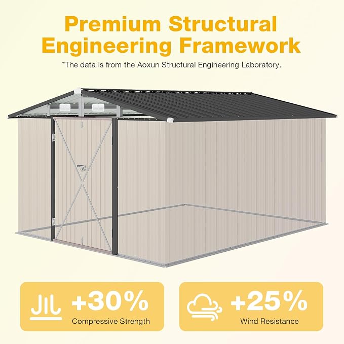 10x12 FT Outdoor Storage Shed - Image 7