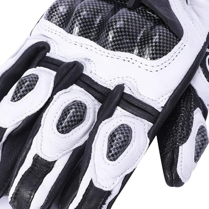 Harssidanzar Breathable Leather Motorcycle Gloves Touchscreen - Image 6