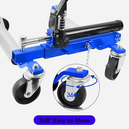 2 Pcs Car Wheel Dolly with Hydraulic Tire Jack, 1500LBS Capacity Trailer Dolly - Image 4