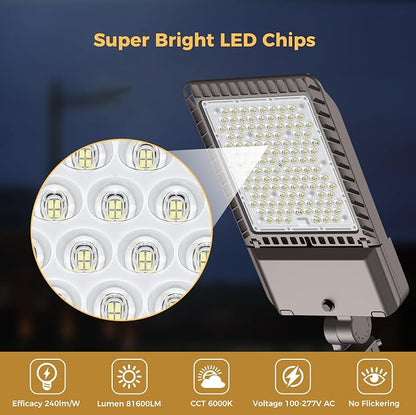 340W LED Parking lot Light Commercial Area Oudoor Lighting Street Light - Image 2